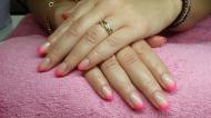 Pink csilli ombre