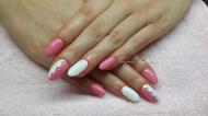 rózsaszín fehér gél lakk
