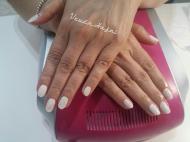 Csillámos fehér géllakk