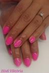 Best Nails - Neon pink nyomdával díszítve 