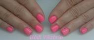 Best Nails - Neon pink and peach