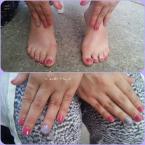 Málna és lila géllakkozás