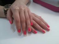 Pink tükörfólia és sellőpor