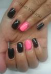 Best Nails - Black and pink
