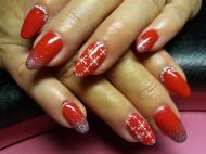 Best Nails - Piros ezüsttel