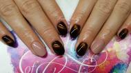 aranybarna cat eye és nude