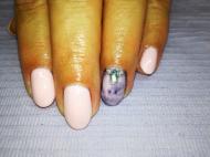 Gél lakk márvány mintával