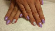 Best Nails - lila nyomdával
