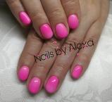 Pink ombre nails