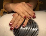  erositett gel lakk meggy bordo