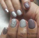 Grey nails