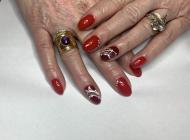 Spider géllel díszítve