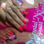 Neon pink és Swarovski