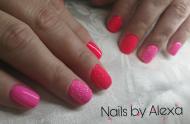 Pink nails 