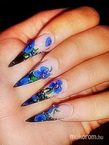 Best Nails - Hegyes virágos