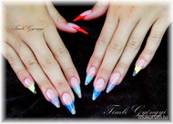 Best Nails - Hegyes színes zselés építés