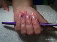Best Nails - Korall száritott virággal
