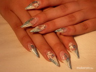 Best Nails - blue white