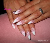 Fehér francia porci virággal masnival 2012