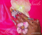 Best Nails - akril és porci virágos