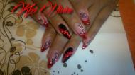 Best Nails - Piros fekete