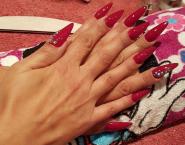 Best Nails - Bordó stiletto