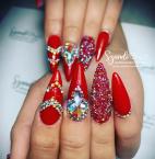 Best Nails - Piros köves