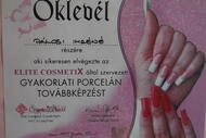 Best Nails - Gyakorlati porcelán oklevél