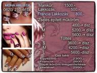 Best Nails - árlistám