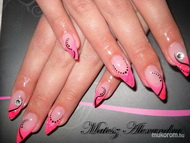 jégfólia és neon pink