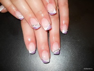 Petra fehér lila kövekkel