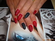 piros fekete bársony