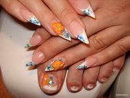 Best Nails - kék naranccsal