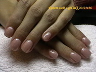 épített zselé gél lakk díszítéssel