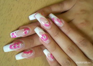 Francia pink virágokkal Fiorénak