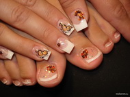 kéz és láb zselével