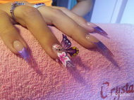 3D porcelán pillangó