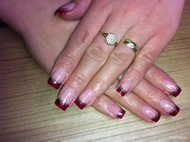 Csipke minta akrillal 