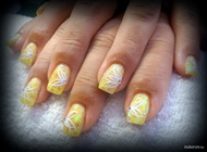 zselé lakk diszítéssel