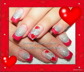 Valentine nails