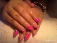 Best Nails - pink bársonyporos