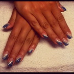 Opál zselé akril mintával