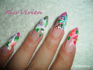 színváltó zselé és akril