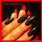 Best Nails - Black and red