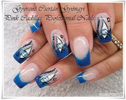 Egyptian eye nail decoration