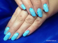 Saját körömre akril díszítéssel