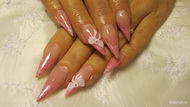 Cadillac rose nails