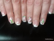 Zselé porcival akril díszítéssel