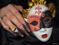 Porcelán maszkos köröm