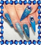 Blue nails